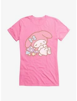 Outlet 😉 My Melody Napping 👧 Girls T-Shirt 👏 -Cheap Sanrio Store 18112372 hi