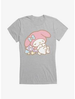Outlet 😉 My Melody Napping 👧 Girls T-Shirt 👏 -Cheap Sanrio Store 18112379 hi