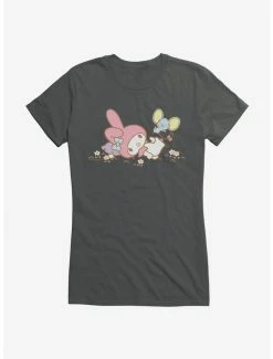 Brand new 😍 My Melody Outside Adventure With Flat 👧 Girls T-Shirt 🧨 -Cheap Sanrio Store 18112449 hi