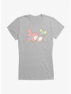 Brand new 😍 My Melody Outside Adventure With Flat 👧 Girls T-Shirt 🧨 -Cheap Sanrio Store 18112463 hi