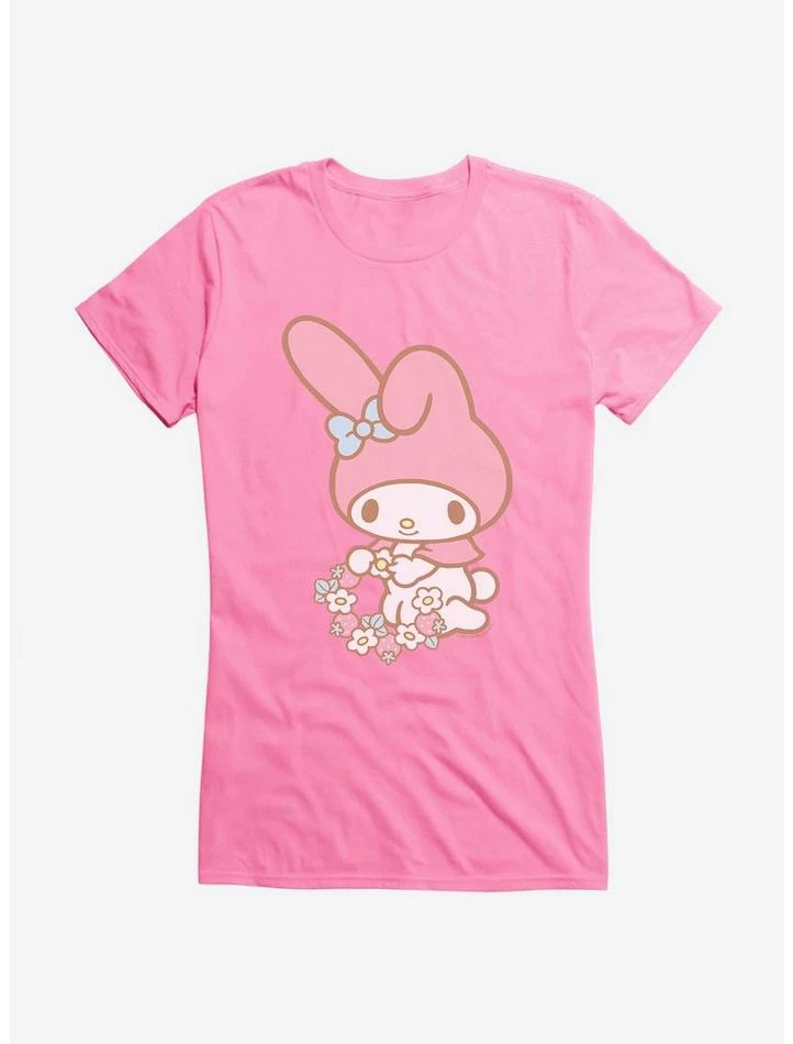 Budget ๐ My Melody Picking Flowers ๐ง Girls T-Shirt โญ 6 Budget ๐ My Melody Picking Flowers ๐ง Girls T-Shirt โญ - Image 4