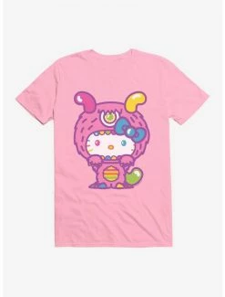 Best Pirce 🔥 Hello Kitty Sweet Kaiju Fuzzy T-Shirt 🧨 -Cheap Sanrio Store 18119511 hi