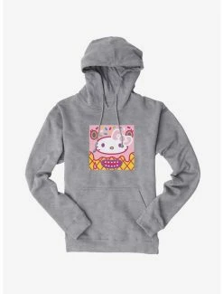 Best reviews of 🔔 Hello Kitty Sweet Kaiju Cone Hoodie ✨ -Cheap Sanrio Store 18121268 hi