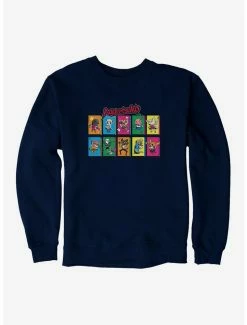 Deals ⌛ Aggretsuko Character Panels Sweatshirt 🌟 -Cheap Sanrio Store 18121905 hi