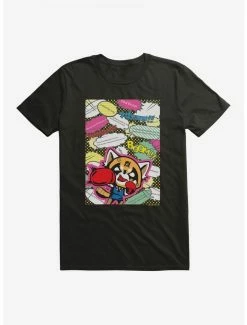Discount 🎉 Aggretsuko Fighting Words T-Shirt ✔️ -Cheap Sanrio Store 18122144 hi