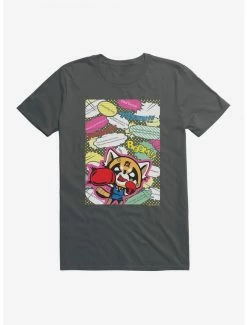 Discount 🎉 Aggretsuko Fighting Words T-Shirt ✔️ -Cheap Sanrio Store 18122153 hi