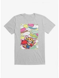Discount 🎉 Aggretsuko Fighting Words T-Shirt ✔️ -Cheap Sanrio Store 18122162 hi