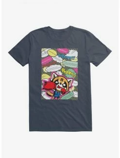 Discount 🎉 Aggretsuko Fighting Words T-Shirt ✔️ -Cheap Sanrio Store 18122171 hi 1
