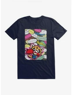 Discount 🎉 Aggretsuko Fighting Words T-Shirt ✔️ -Cheap Sanrio Store 18122189 hi
