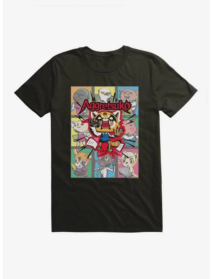 Brand new 😉 Aggretsuko Screaming Panels T-Shirt 🌟 4 Brand new 😉 Aggretsuko Screaming Panels T-Shirt 🌟 - Image 2