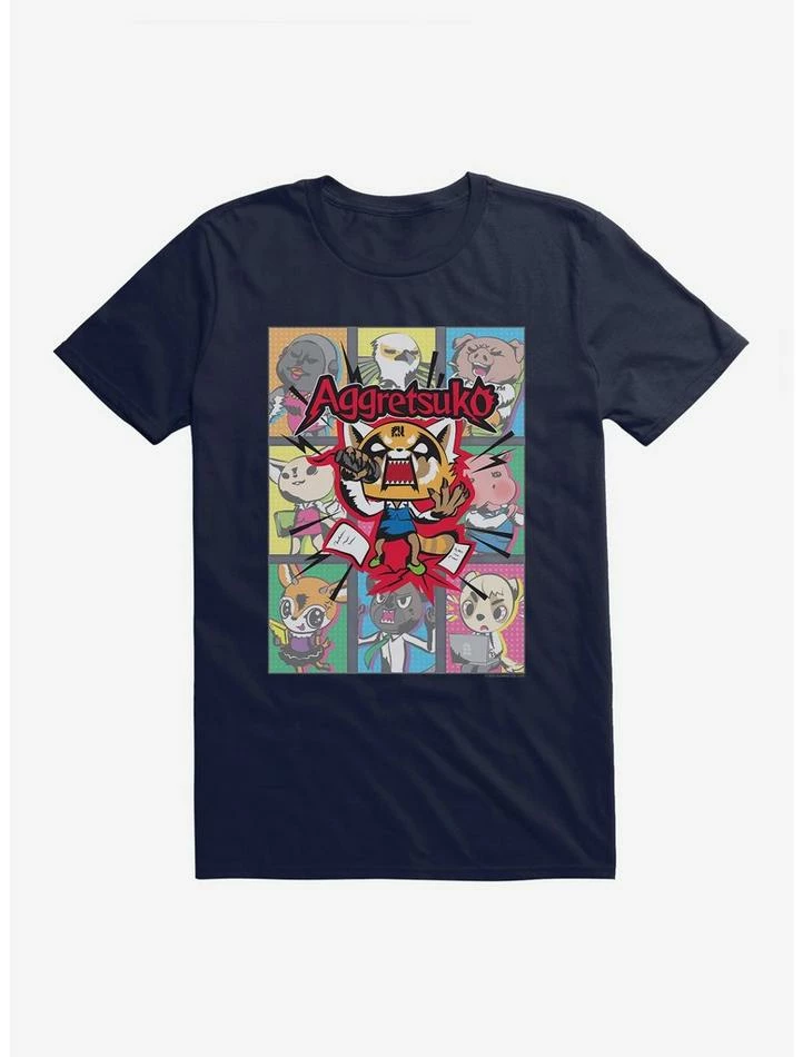 Brand new 😉 Aggretsuko Screaming Panels T-Shirt 🌟 9 Brand new 😉 Aggretsuko Screaming Panels T-Shirt 🌟 - Image 7