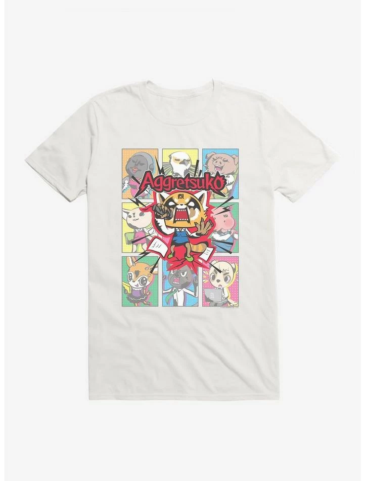 Brand new 😉 Aggretsuko Screaming Panels T-Shirt 🌟 11 Brand new 😉 Aggretsuko Screaming Panels T-Shirt 🌟 - Image 9