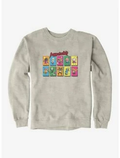 Deals ⌛ Aggretsuko Character Panels Sweatshirt 🌟 -Cheap Sanrio Store 18122512 hi