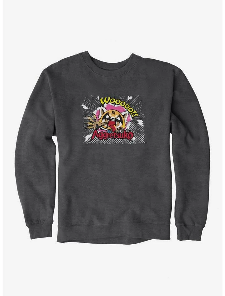 Promo 🔔 Aggretsuko Dark Breakout Sweatshirt 👍 3 Promo 🔔 Aggretsuko Dark Breakout Sweatshirt 👍