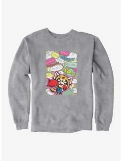 Buy ❤️ Aggretsuko Fighting Words Sweatshirt 😉 -Cheap Sanrio Store 18122568 hi