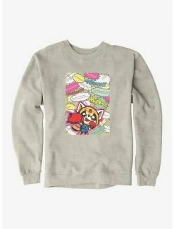 Buy ❤️ Aggretsuko Fighting Words Sweatshirt 😉 -Cheap Sanrio Store 18122582 hi