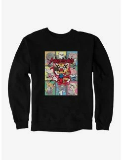 Flash Sale ✨ Aggretsuko Screaming Panels Sweatshirt 💯 -Cheap Sanrio Store 18122659 hi 1