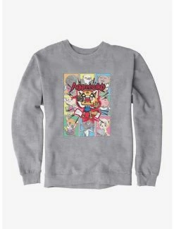 Flash Sale ✨ Aggretsuko Screaming Panels Sweatshirt 💯 -Cheap Sanrio Store 18122673 hi