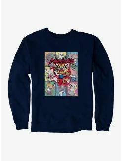 Flash Sale ✨ Aggretsuko Screaming Panels Sweatshirt 💯 -Cheap Sanrio Store 18122680 hi