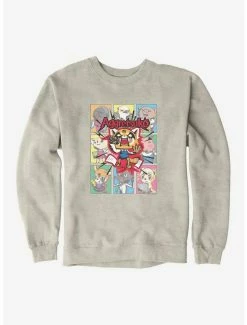 Flash Sale ✨ Aggretsuko Screaming Panels Sweatshirt 💯 -Cheap Sanrio Store 18122687 hi