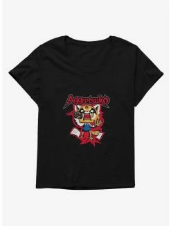 Coupon 🔥 Aggretsuko Screaming Lyrics 👧 Girls T-Shirt Plus Size 😀 -Cheap Sanrio Store 18123190 hi