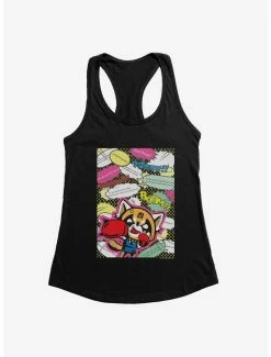 Brand new ⌛ Aggretsuko Fighting Words 👧 Girls Tank 🌟
