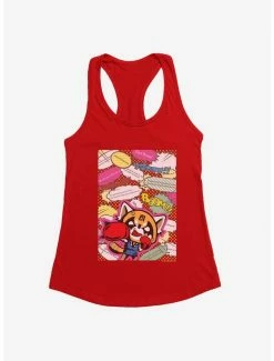 Brand new ⌛ Aggretsuko Fighting Words 👧 Girls Tank 🌟 -Cheap Sanrio Store 18123886 hi