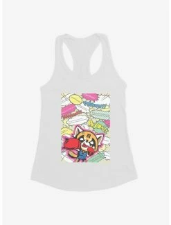 Brand new ⌛ Aggretsuko Fighting Words 👧 Girls Tank 🌟 -Cheap Sanrio Store 18123900 hi