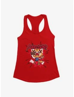 Flash Sale 🛒 Aggretsuko Screaming Lyrics 👧 Girls Tank ⌛ -Cheap Sanrio Store 18123984 hi