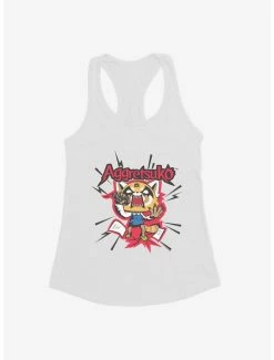 Flash Sale 🛒 Aggretsuko Screaming Lyrics 👧 Girls Tank ⌛ -Cheap Sanrio Store 18123998 hi