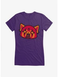 Buy 😍 Aggretsuko Metal Rock Out To The Max 👧 Girls T-Shirt 🔥 -Cheap Sanrio Store 18136911 hi