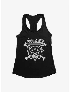 Deals ⌛ Aggretsuko Metal Crossbones 👧 Girls Tank ❤️ -Cheap Sanrio Store 18137170 hi