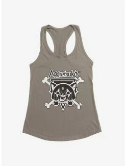 Deals ⌛ Aggretsuko Metal Crossbones 👧 Girls Tank ❤️ -Cheap Sanrio Store 18137205 hi