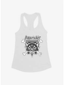 Deals ⌛ Aggretsuko Metal Crossbones 👧 Girls Tank ❤️ -Cheap Sanrio Store 18137212 hi 1