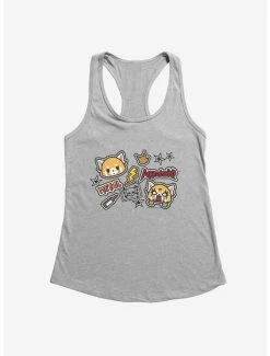 Deals 💯 Aggretsuko Metal Gig Stickers 👧 Girls Tank 🥰 -Cheap Sanrio Store 18137275 hi