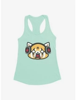 New 🎉 Aggretsuko Metal Raging Headphones 👧 Girls Tank ✨ -Cheap Sanrio Store 18137583 hi