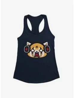 New 🎉 Aggretsuko Metal Raging Headphones 👧 Girls Tank ✨ -Cheap Sanrio Store 18137590 hi