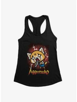 Best Pirce 😍 Aggretsuko Metal Rockin' Out 👧 Girls Tank 🎉