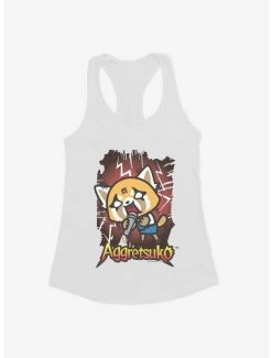 Best Pirce 😍 Aggretsuko Metal Rockin' Out 👧 Girls Tank 🎉 -Cheap Sanrio Store 18137800 hi