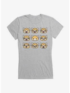 Budget ⌛ Aggretsuko Metal Emotions 👧 Girls T-Shirt 🔥 -Cheap Sanrio Store 18137986 hi 1