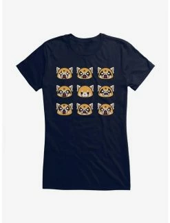 Budget ⌛ Aggretsuko Metal Emotions 👧 Girls T-Shirt 🔥 -Cheap Sanrio Store 18137993 hi