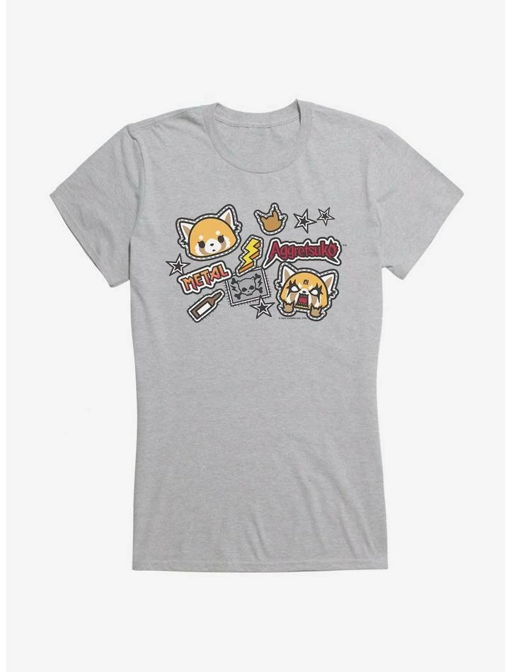 Flash Sale ๐ Aggretsuko Metal Gig Stickers ๐ง Girls T-Shirt ๐งจ 7 Flash Sale ๐ Aggretsuko Metal Gig Stickers ๐ง Girls T-Shirt ๐งจ - Image 5