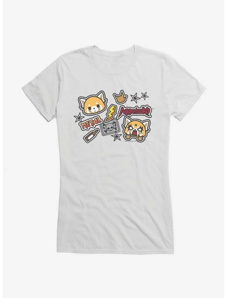 Flash Sale ๐ Aggretsuko Metal Gig Stickers ๐ง Girls T-Shirt ๐งจ 10 Flash Sale ๐ Aggretsuko Metal Gig Stickers ๐ง Girls T-Shirt ๐งจ - Image 8