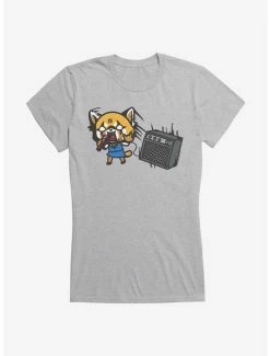 Cheapest ⌛ Aggretsuko Metal Screamo 👧 Girls T-Shirt 🤩 -Cheap Sanrio Store 18138574 hi
