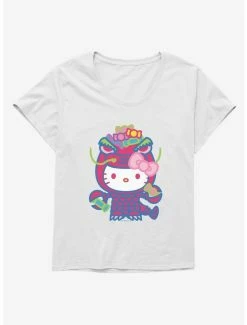 Outlet 😍 Hello Kitty Sweet Kaiju Claws 👧 Girls T-Shirt Plus Size 🛒 -Cheap Sanrio Store 18139162 hi