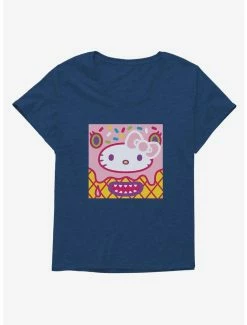 Promo ⌛ Hello Kitty Sweet Kaiju Cone 👧 Girls T-Shirt Plus Size 🥰 -Cheap Sanrio Store 18139189 hi 1