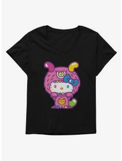 Outlet 🧨 Hello Kitty Sweet Kaiju Fuzzy 👧 Girls T-Shirt Plus Size 😉 -Cheap Sanrio Store 18139351 hi 1