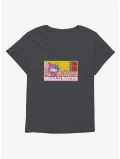 Hot Sale 😉 Hello Kitty Sweet Kaiju Screensaver 👧 Girls T-Shirt Plus Size 👏 -Cheap Sanrio Store 18139576 hi