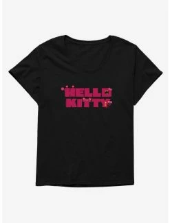 Cheapest 🔔 Hello Kitty Sweet Kaiju Stencil 👧 Girls T-Shirt Plus Size 😉 -Cheap Sanrio Store 18139639 hi