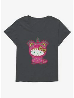 Hot Sale 👍 Hello Kitty Sweet Kaiju Unicorn 👧 Girls T-Shirt Plus Size 😀 -Cheap Sanrio Store 18139720 hi